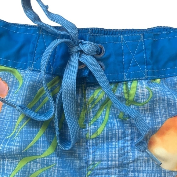 OP Mens Hawaiian Floral Mesh Lined Swim Trunks Board Shorts Size M (32-34) - Picture 3 of 6